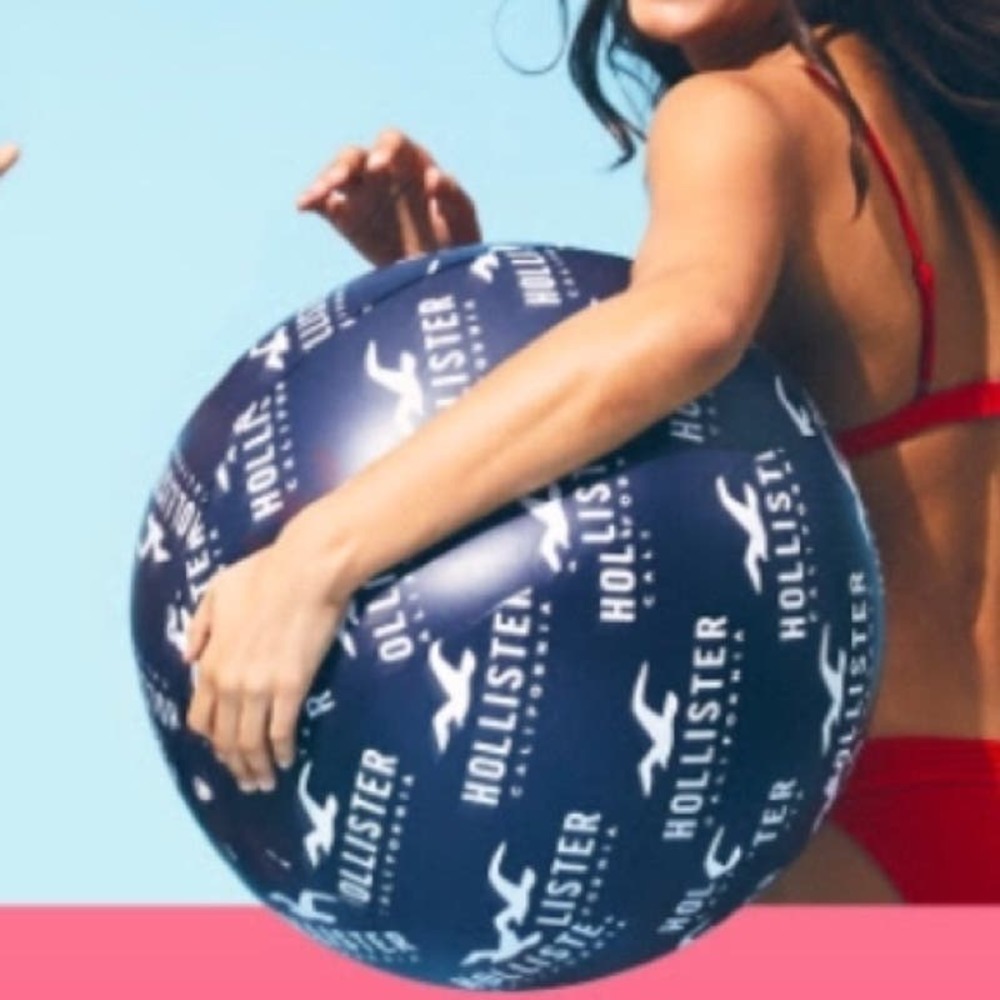 Hollister Navy Blue Branded Beach Ball